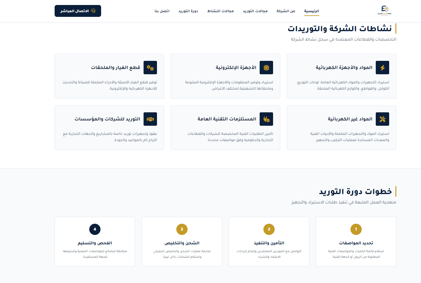 الموقع الإلكتروني لـشركة الإنجاز المميز